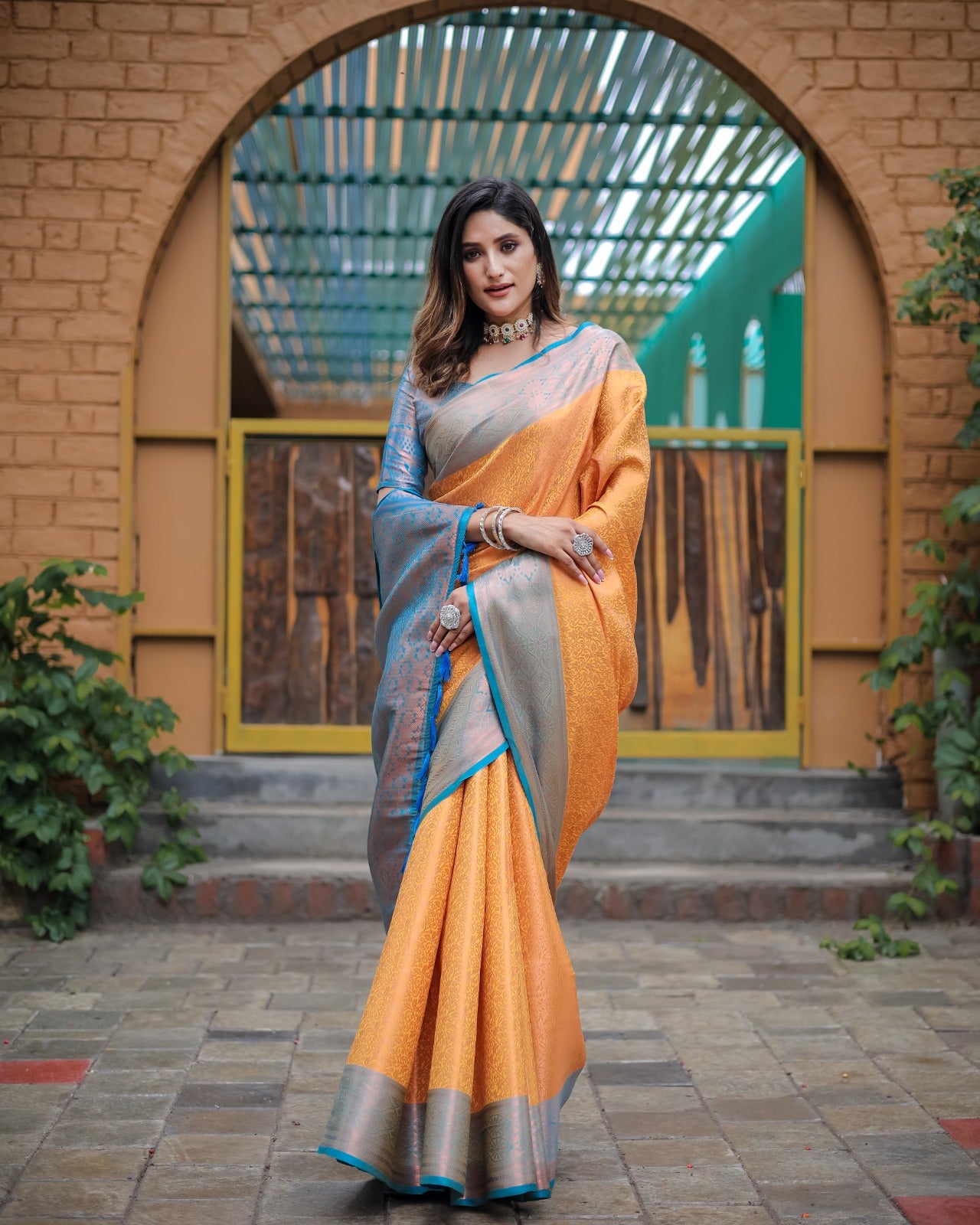 Soft silk banarasi kind fancy saree
