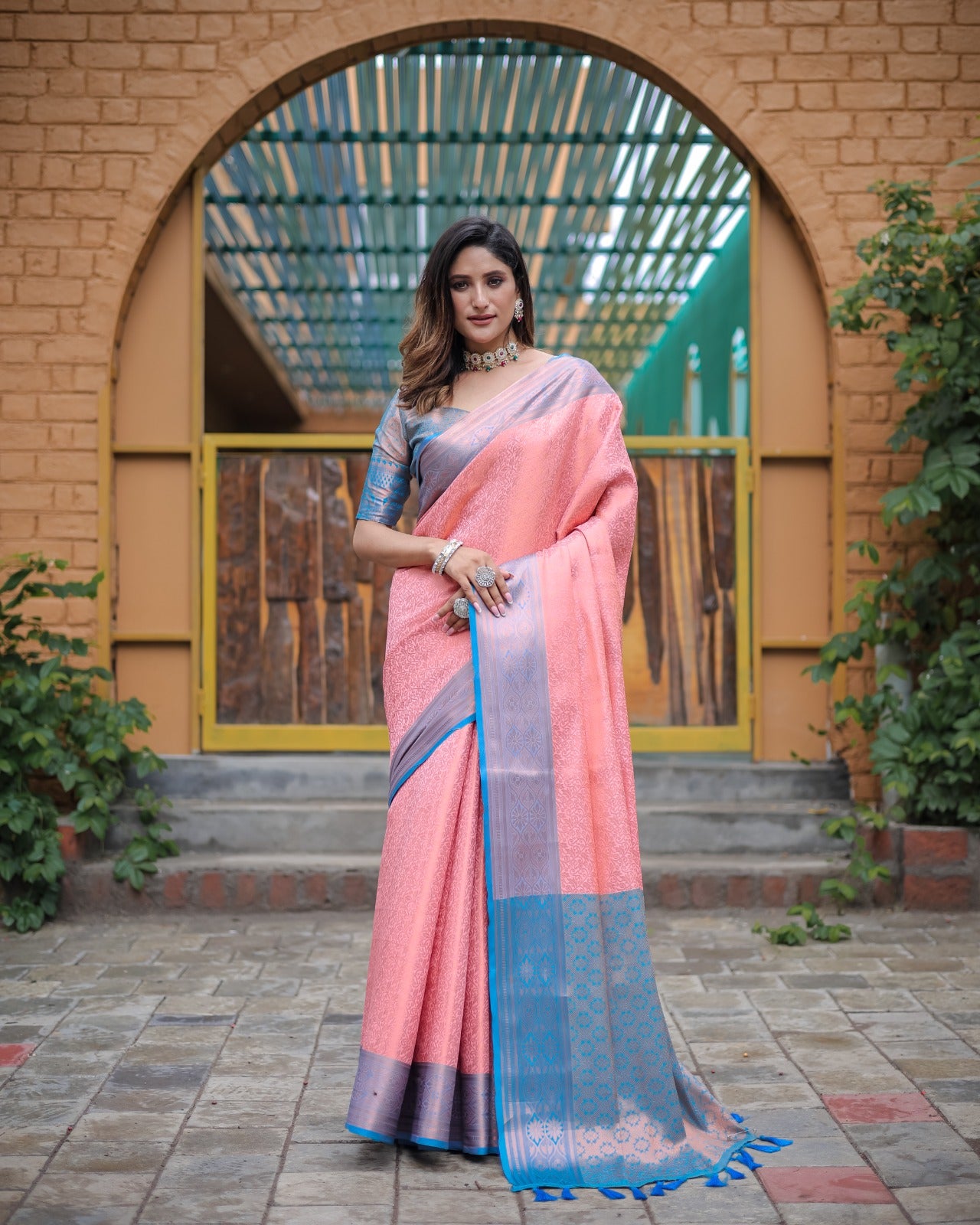 Soft silk banarasi kind fancy saree