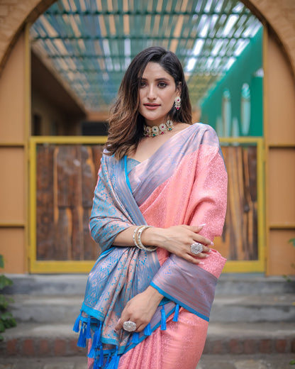 Soft silk banarasi kind fancy saree