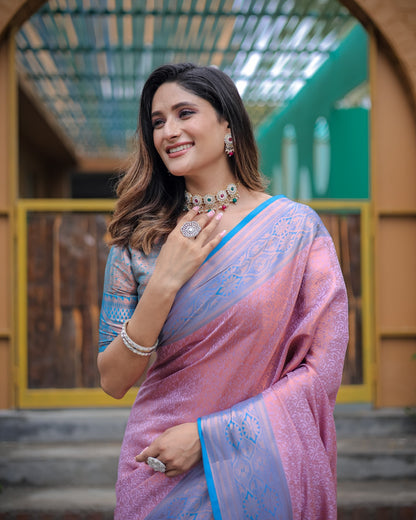 Soft silk banarasi kind fancy saree