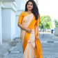 Goldish yellow fancy Kubera saree