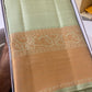 Light mint pastel colour bridal kanchipuram saree