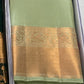Light mint pastel colour bridal kanchipuram saree