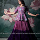 The kalamkari peplum top of this lehenga set
