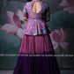 The kalamkari peplum top of this lehenga set