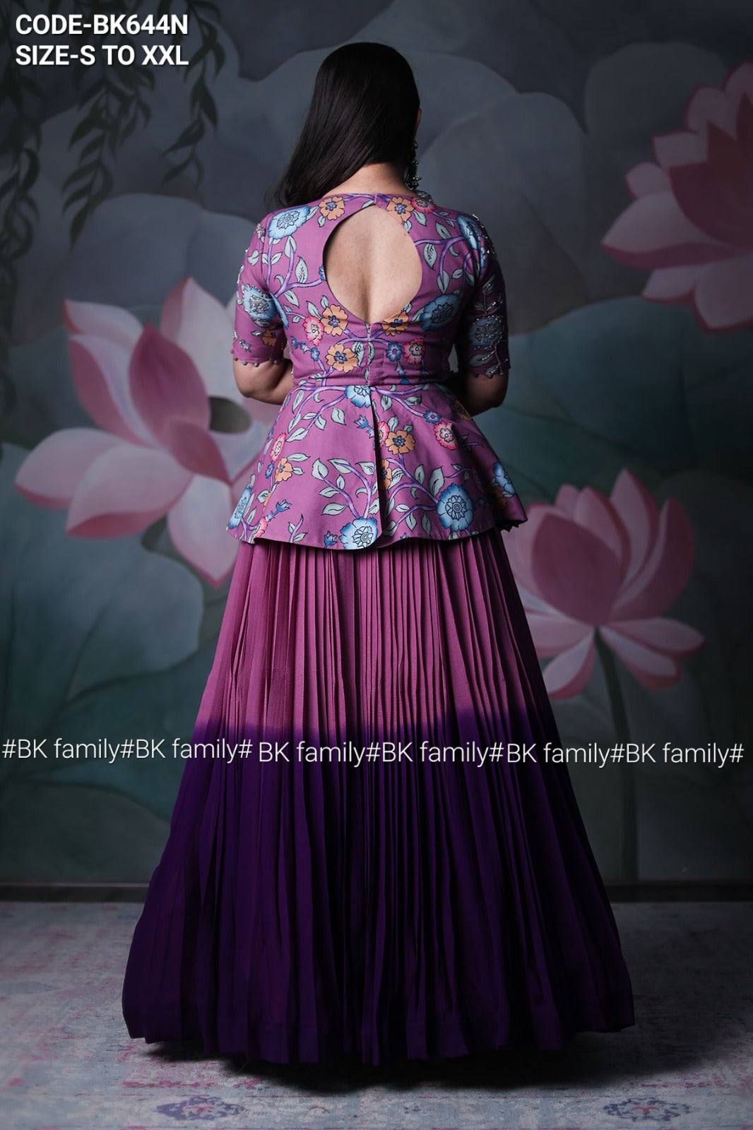 The kalamkari peplum top of this lehenga set