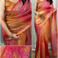Cut work Organza party wear saree