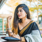 Kora silk Handloom cotton saree