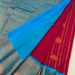 Pattu saree - Red and Blue