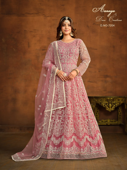 Party wear embroidery gown - Indian maxi dress