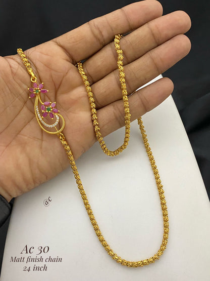 Matte finished 24 inches Thali / Manglasutra chain