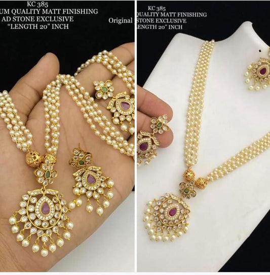 pearl chin - indian necklace