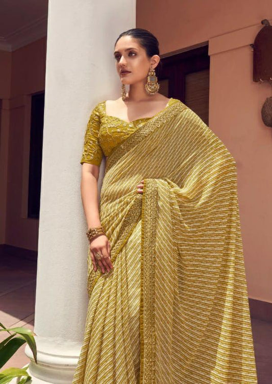 lahari print Georgette saree