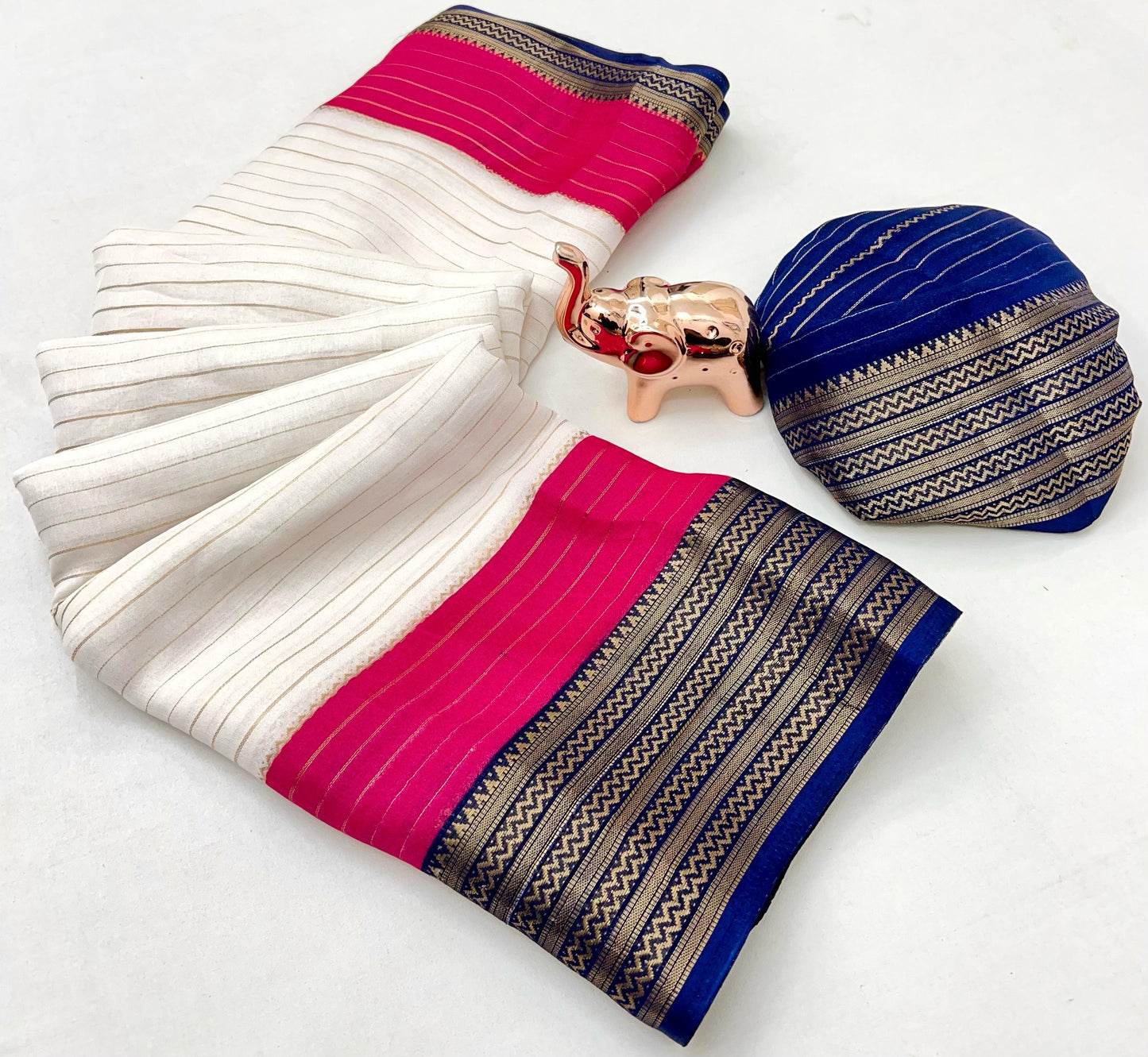 Fancy mysore silk crepe  saree