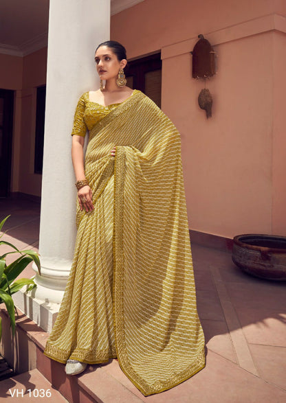 lahari print Georgette saree