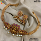 Laxmi Pendant chokker set - high neck jewellery set,  Jimiki