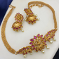Laxmi Pendant chokker set - high neck jewellery set,  Jimiki