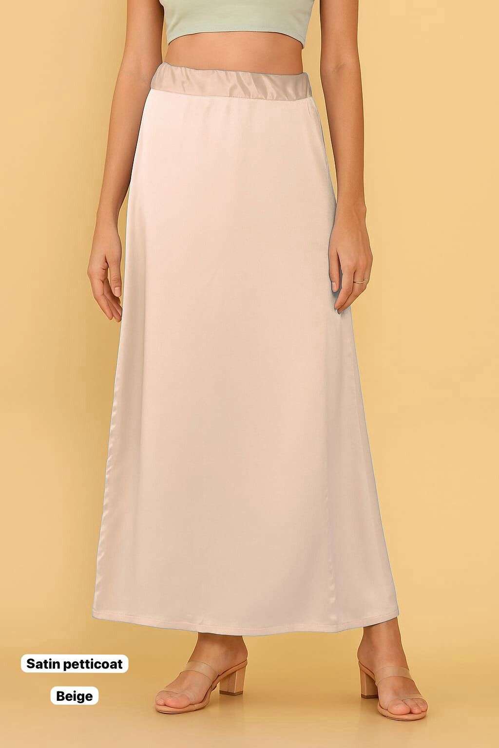 Satin Saree Petticoat - Stitched Petticoat