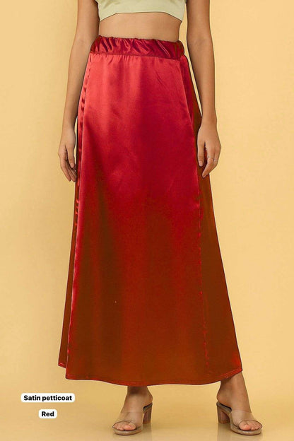 Satin Saree Petticoat - Stitched Petticoat