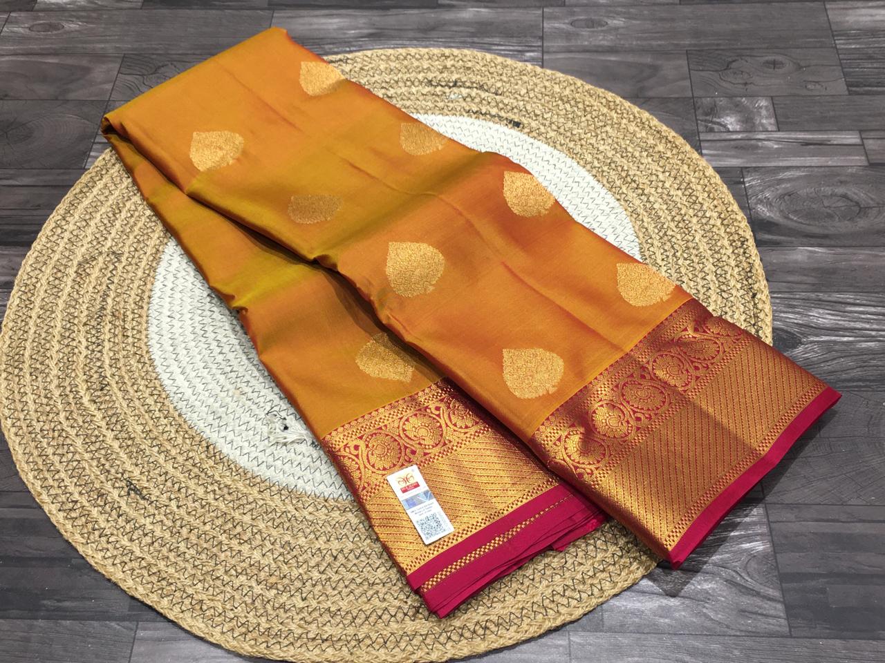 Traditional Kanchipuram Pure Silk Saree