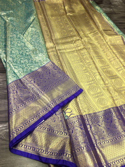 Radiant Semi-Kanchipuram Tissue Saree - wedding saree