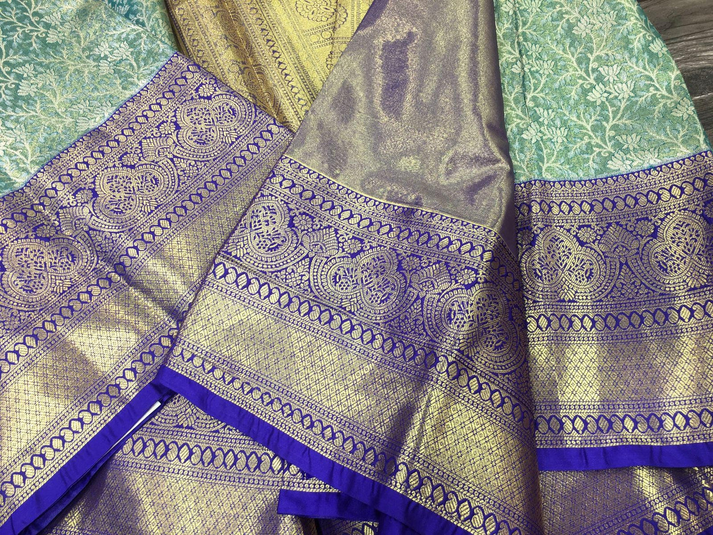 Radiant Semi-Kanchipuram Tissue Saree - wedding saree