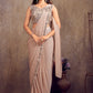Metallic Shimmer Ready to wear saree Saree - One Minute Saree, ready to wear sarees, party wear saree