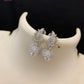 Silver CZ stone jhumka | indian Jewellery Jimiki set | Indian earrings  indian bridal jewellery