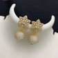 CZ gold finish small jhumka | indian Jewellery Jimiki set | Indian earrings  indian bridal jewellery