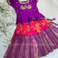 1 to 6 years Bandhni lehenga Pattu pavada - kids lehenga - girls pattu pavada - maggam work pattu pavada
