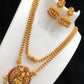 Long harem 22 long Matti finished Indian herem - haar mala long necklaces with earrings jhumuka