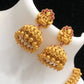 Long harem 22 long Matti finished Indian herem - haar mala long necklaces with earrings jhumuka