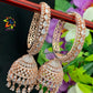 CZ Stone Loop Jhumkas | indian Jewellery Jimiki set | Indian earrings  indian bridal jewellery