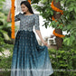 Blue Ombre Indian Gown - Long party dresses