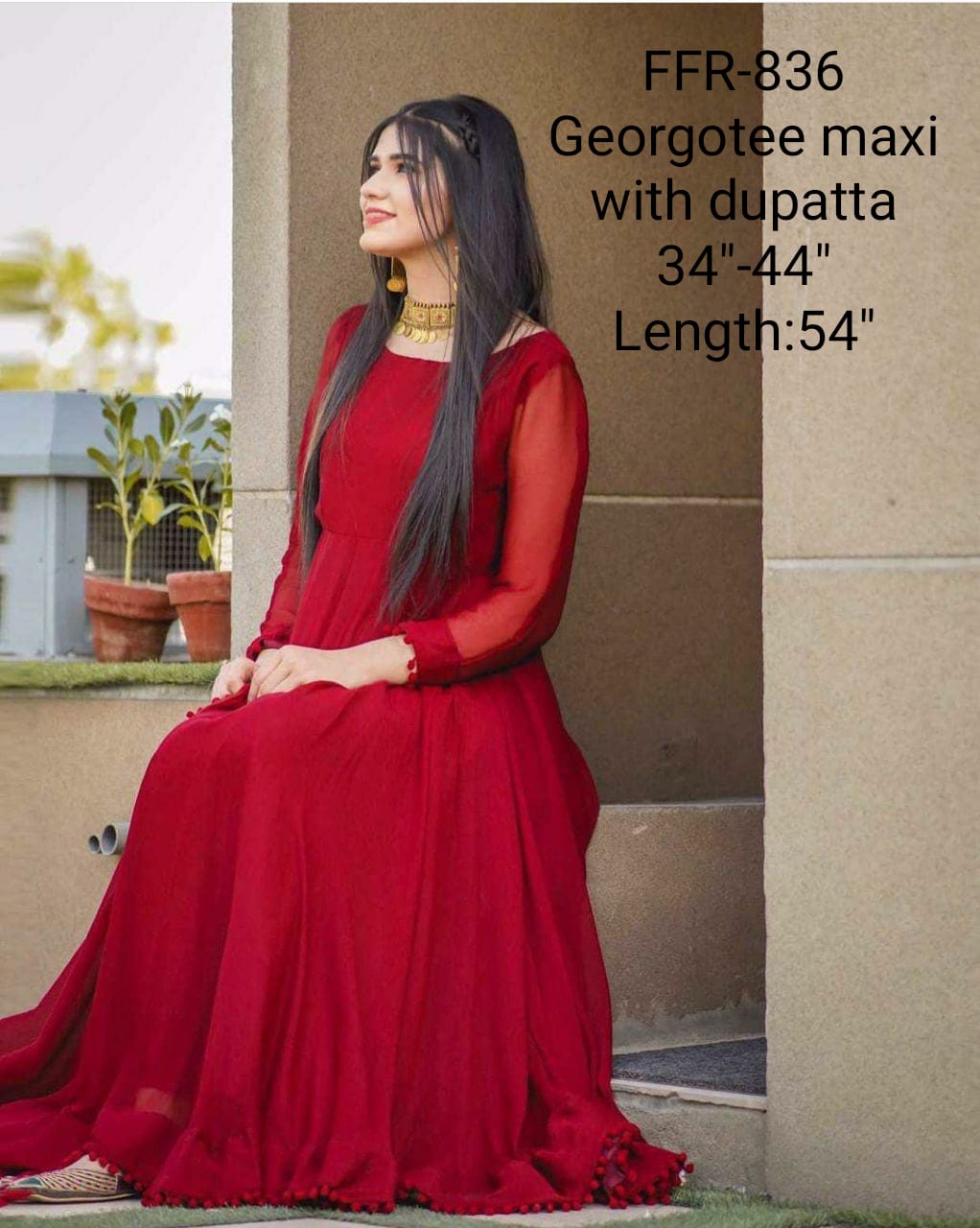 Designer Indian Bell sleeve Metallic Print Maxi Dress, Indo-Western Dhoti  Dress | eBay