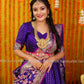 Clearence size M  size - Kalamkari Hot blue Pattu dress - lehenga dress - Pattu Gown