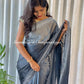 Cocktail party sarees with rich swaroski work Designer saree, party wear, wedding wear saree, luxury designer saree