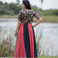 The Pure Georgette Dress stunning fit and flare dress - indian party dress