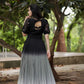 This Black shadded Indian Gown - Long party dresses