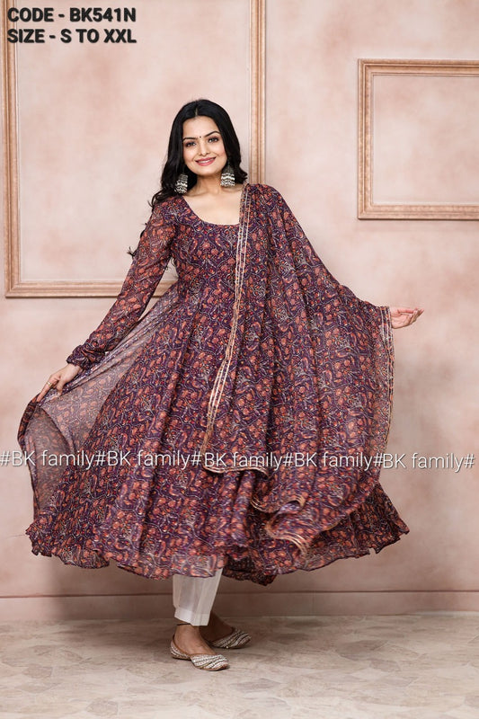 Sada Bahar Dress oIndian Gown - Long party dresses