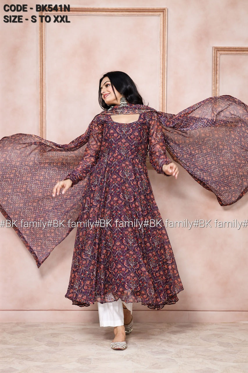 Sada Bahar Dress oIndian Gown - Long party dresses
