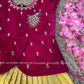 6 to 11 years Girls lehenga Pattu pavada - kids lehenga - girls pattu pavada - maggam work pattu pavada
