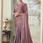 Onion Pink Party wear saree with designer blouse - Wedding wear fancy saree