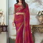 Party wear saree with desginer blouse - Wedding wear fancy saree