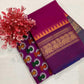 Traditional border Pure soft Kanchi cotton temple border saree - soft and light weight - saree for women in uk