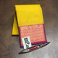 Sandalwood yellow with magenta handloom pattu sareee