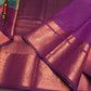 Rama blue with magenta handloom pattu sareee