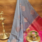 Borderless kanchi soft silk pattu saree
