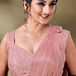 Ice Georgette Readymade Saree - One Minute Saree, ready to wear sarees, party wear saree