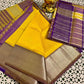 Mangalagiri Pattu - Yellow and Purple